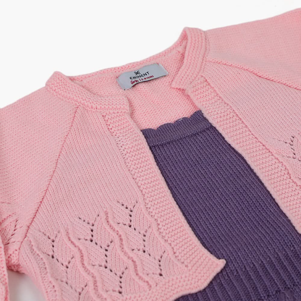 Girls Sweat Frock - Pink, Girls Frocks, Chase Value, Chase Value