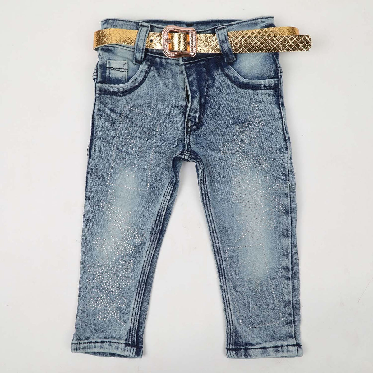 Girls Denim Pant - Blue, Girls Pants & Capri, Chase Value, Chase Value