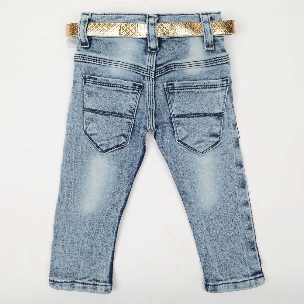 Girls Denim Pant - Blue, Girls Pants & Capri, Chase Value, Chase Value