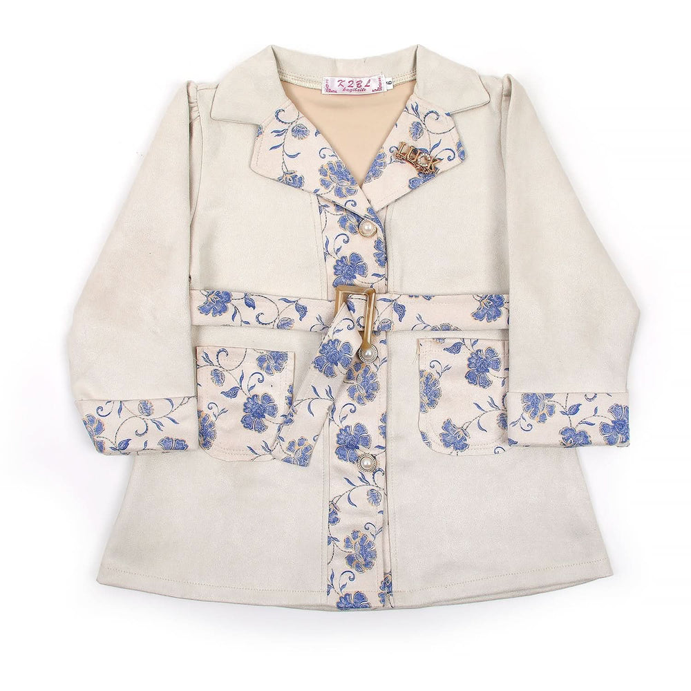 Girls Full Sleeves Frock - Blue, Girls Frocks, Chase Value, Chase Value