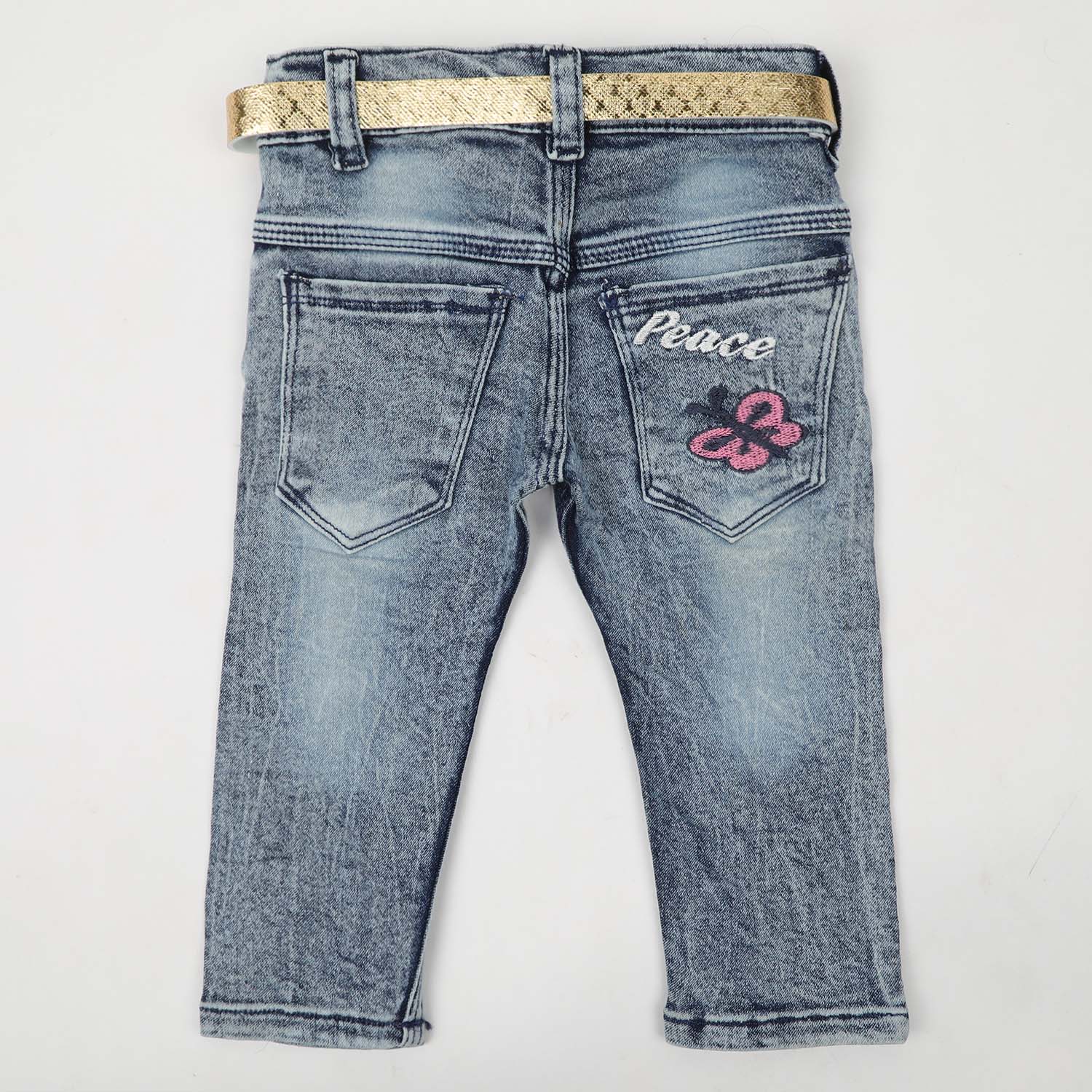 Girls Denim Pant - Blue, Girls Pants & Capri, Chase Value, Chase Value