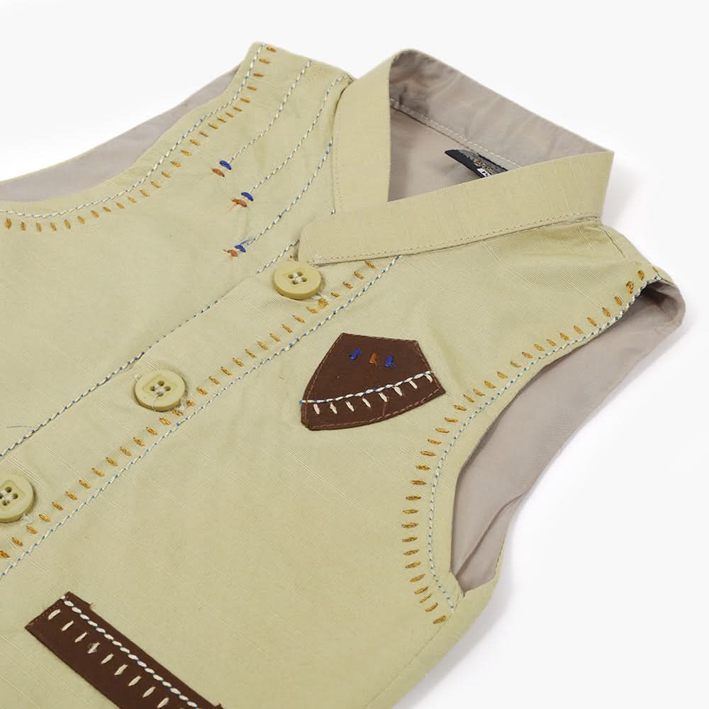 Boys Shalwar Suit With Waistcoat - Light Green, Boys Shalwar Kameez, Chase Value, Chase Value