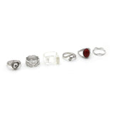 Women's 6Pcs Rings Card, Women Finger Rings, Chase Value, Chase Value