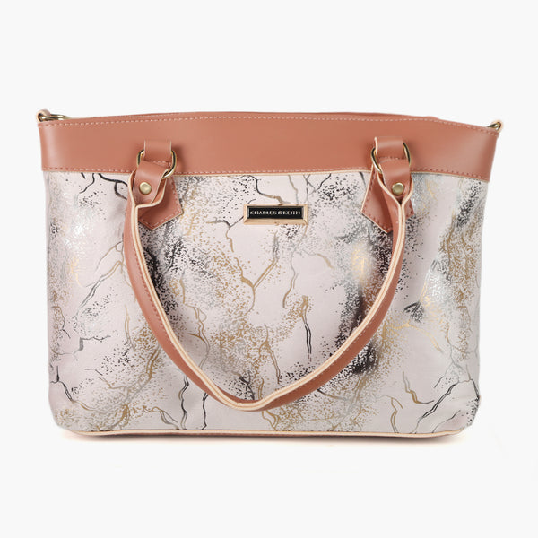 Women's Hand Bag - Peach, Women Bags, Chase Value, Chase Value