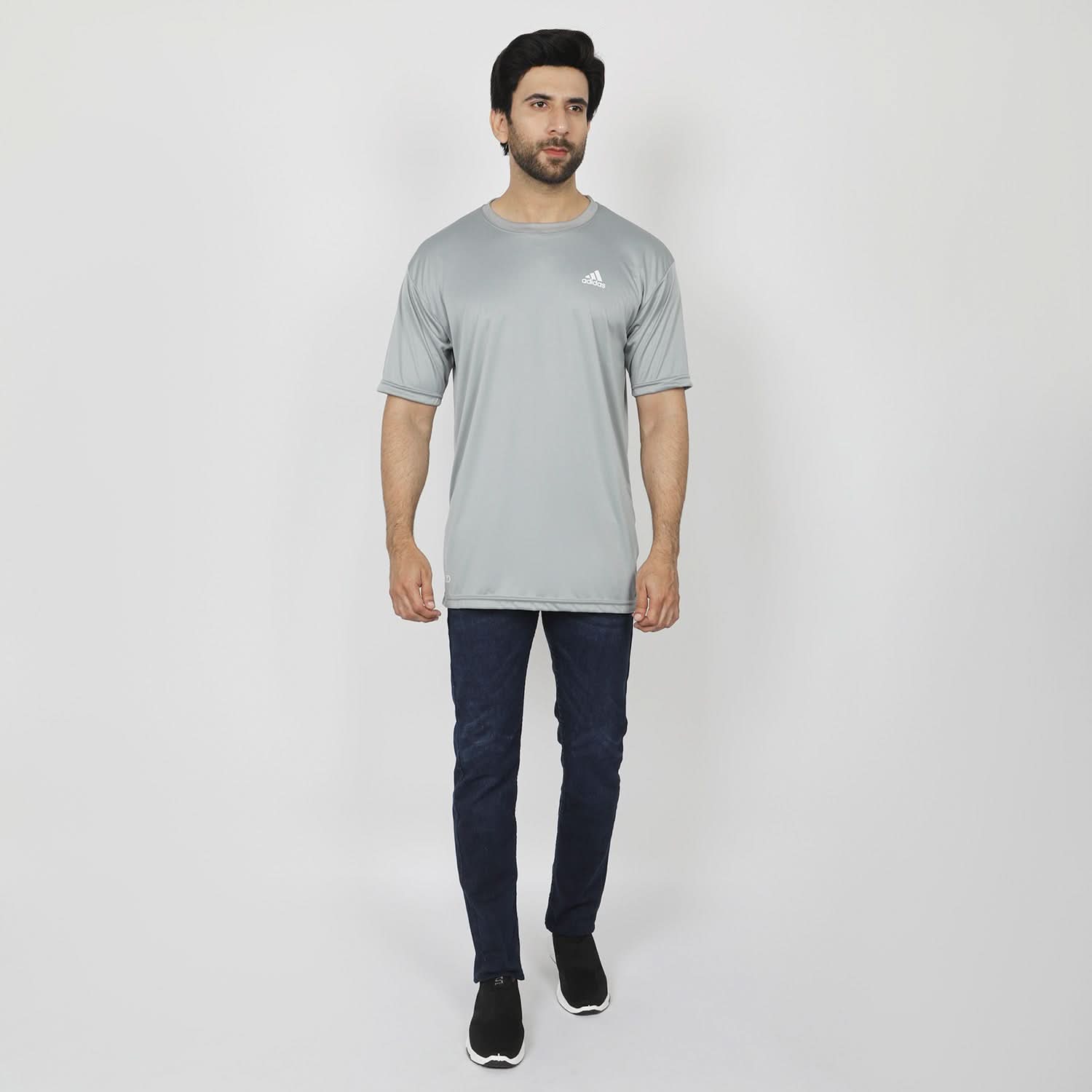 Men's Half Sleeves T-Shirt - Grey, Men's T-Shirts & Polos, Chase Value, Chase Value
