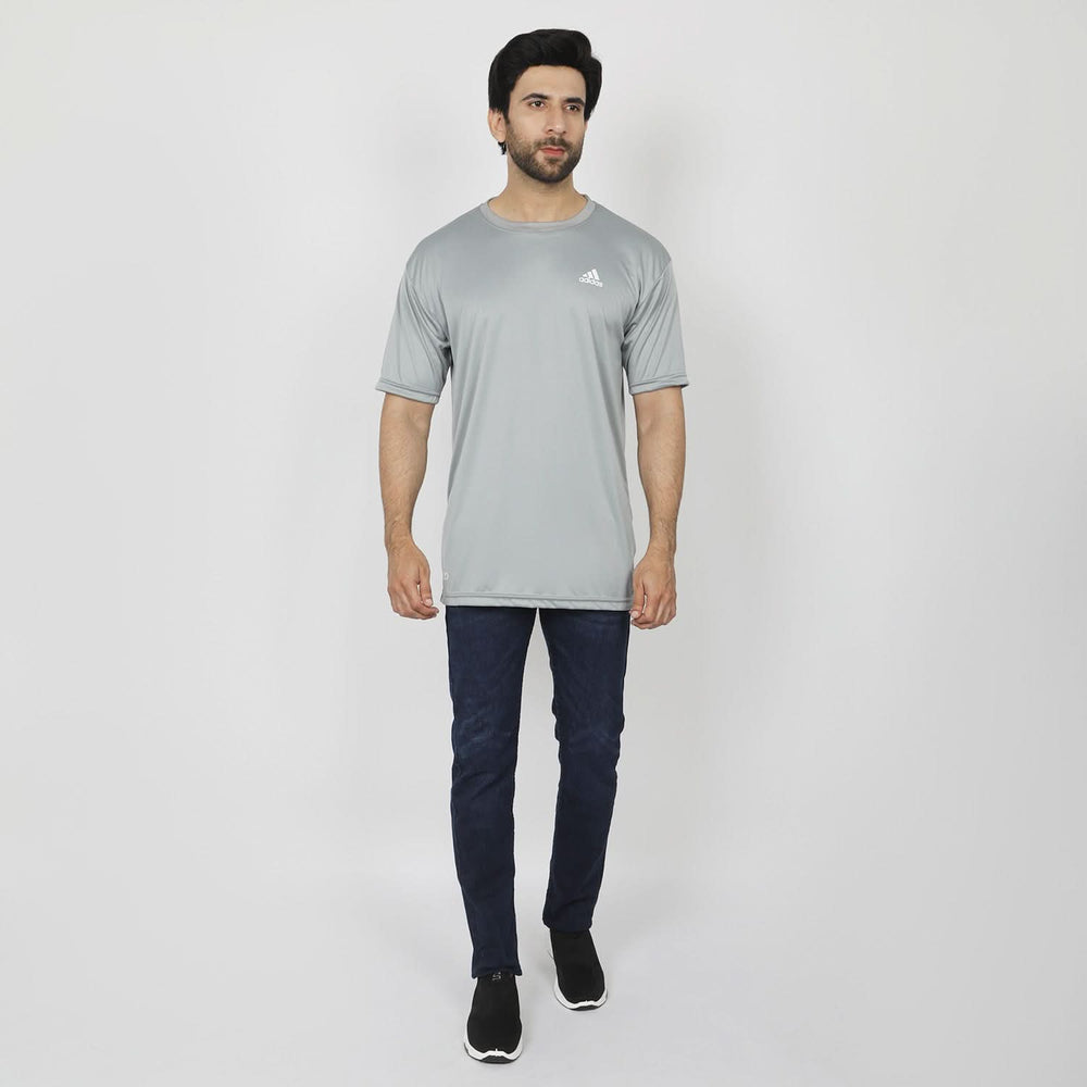 Men's Half Sleeves T-Shirt - Grey, Men's T-Shirts & Polos, Chase Value, Chase Value
