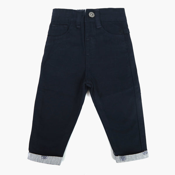 Newborn Girls Cotton Pant - Navy Blue, Newborn Girls Shorts Skirts & Pants, Chase Value, Chase Value
