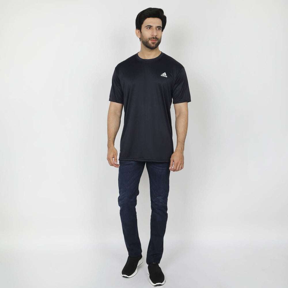 Men's Half Sleeves T-Shirt - Navy Blue, Men's T-Shirts & Polos, Chase Value, Chase Value