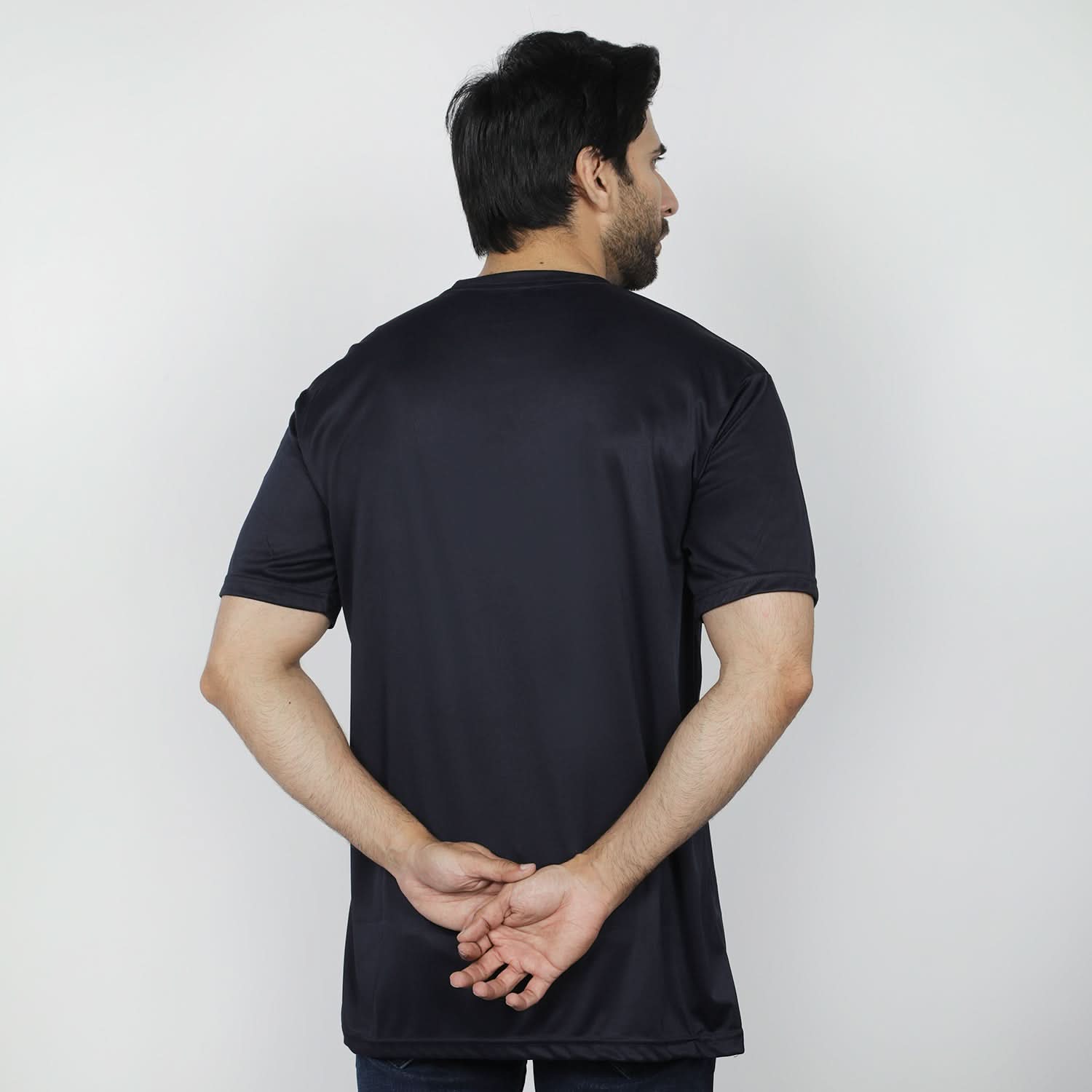 Men's Half Sleeves T-Shirt - Navy Blue, Men's T-Shirts & Polos, Chase Value, Chase Value