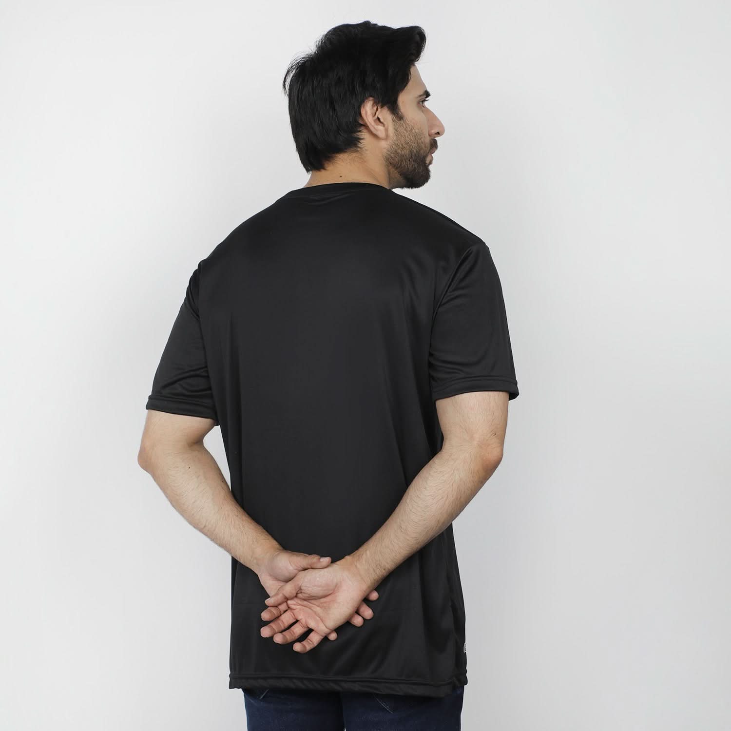 Men's Half Sleeves T-Shirt - Black, Men's T-Shirts & Polos, Chase Value, Chase Value