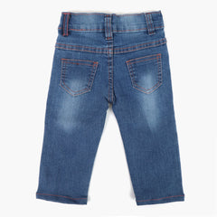 Newborn Girls Denim Pant - Blue