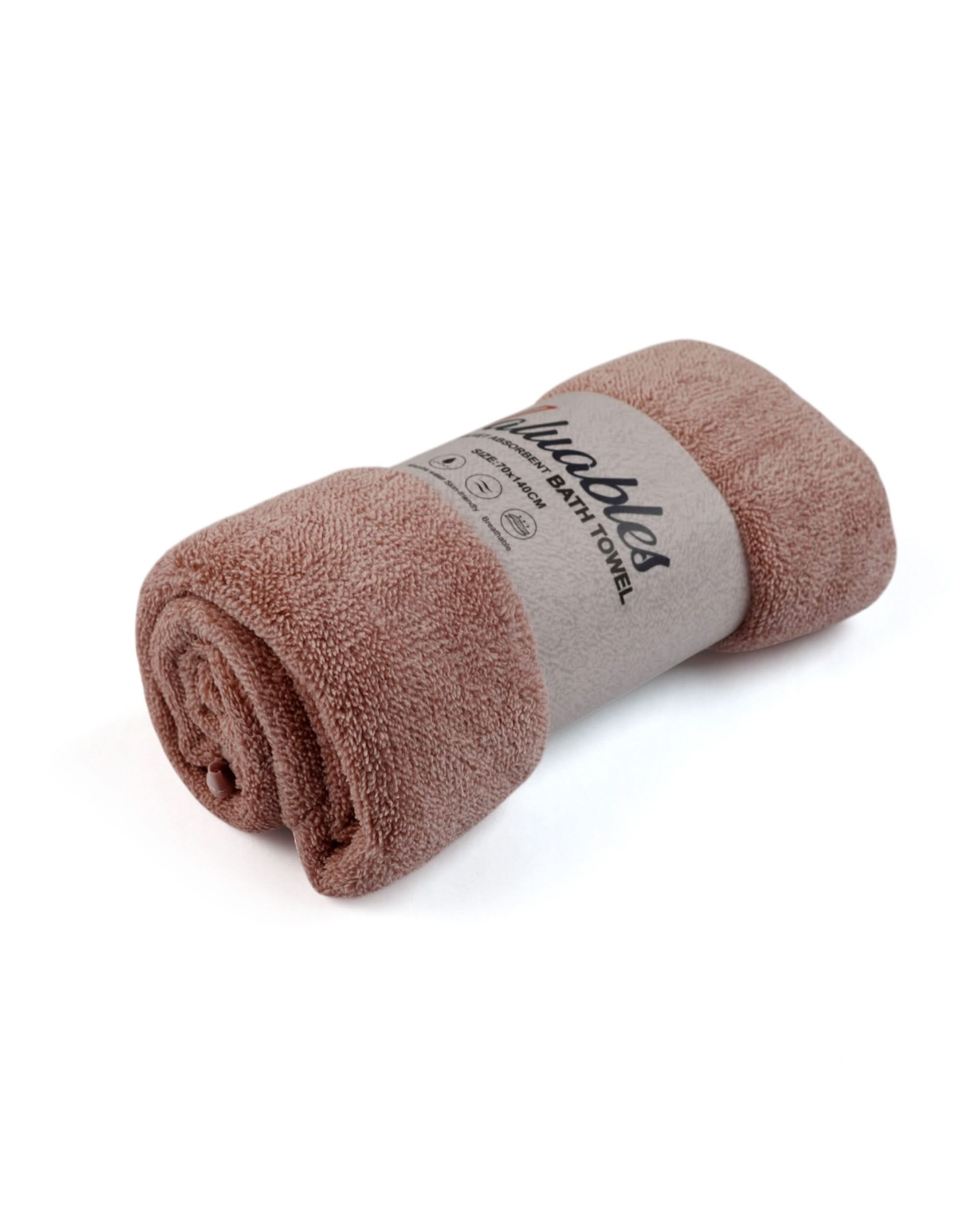 Valuables Coral Fleece Bath Towel- 70×140cm, Bath Towels, Chase Value, Chase Value