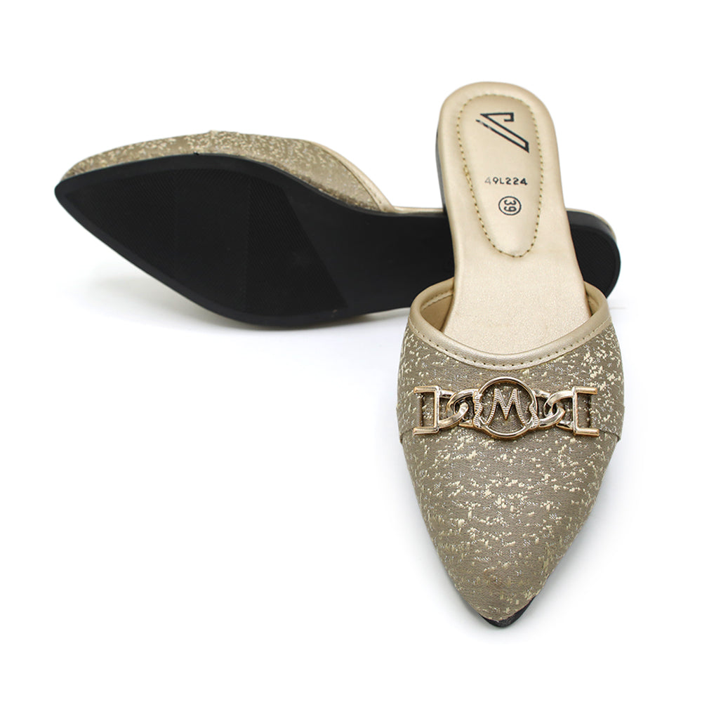 Valuable Women's Backless Pump - Fawn, Women Backless Pumps, Chase Value, Chase Value