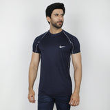 Men's Round Neck Half Sleeves T-Shirt - Navy Blue, Men's T-Shirts & Polos, Chase Value, Chase Value