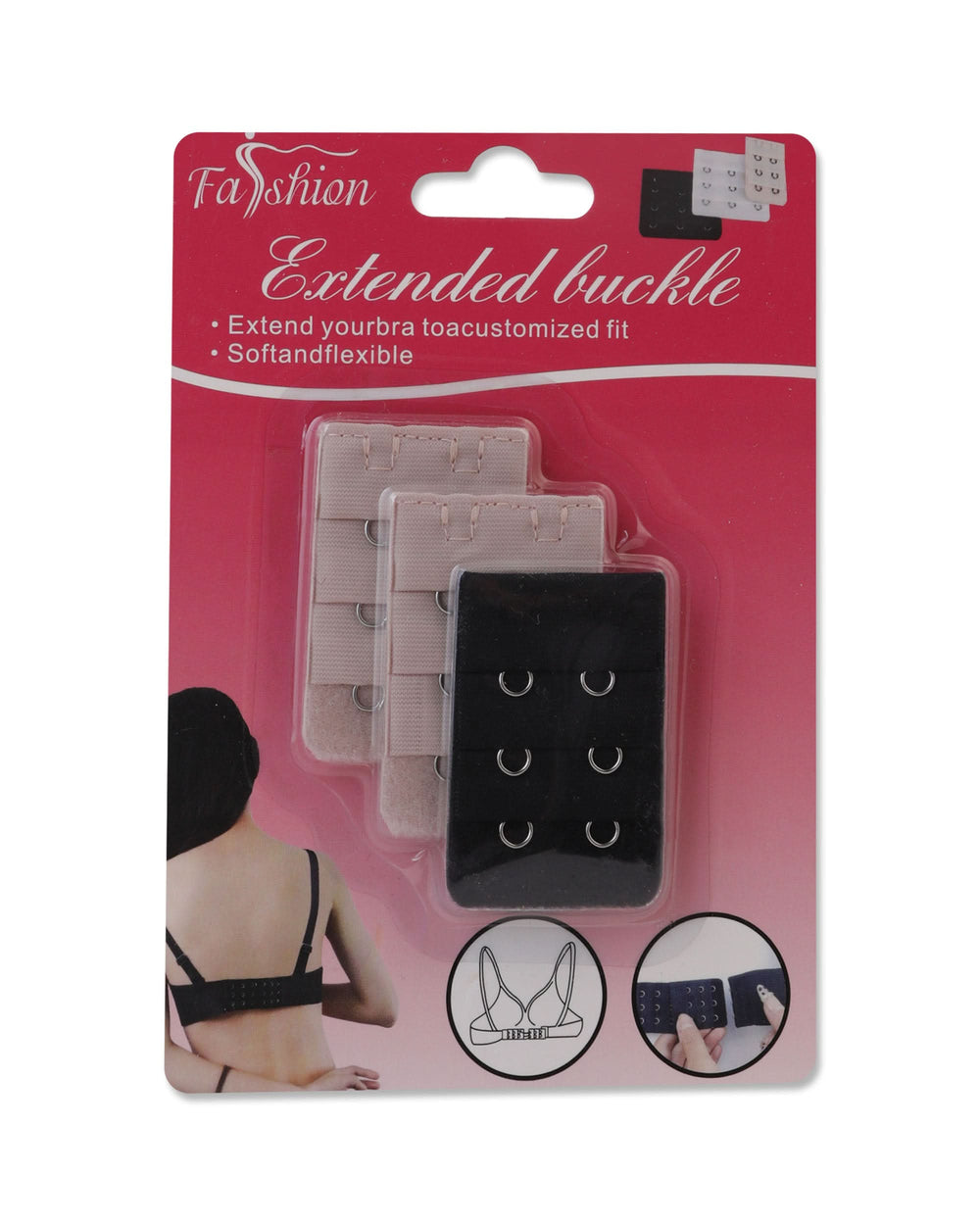 Bra 2 Hook Extension 3Pcs, Women Steps & Extenstion Hook, Chase Value, Chase Value