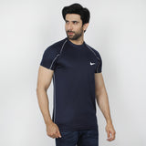 Men's Round Neck Half Sleeves T-Shirt - Navy Blue, Men's T-Shirts & Polos, Chase Value, Chase Value
