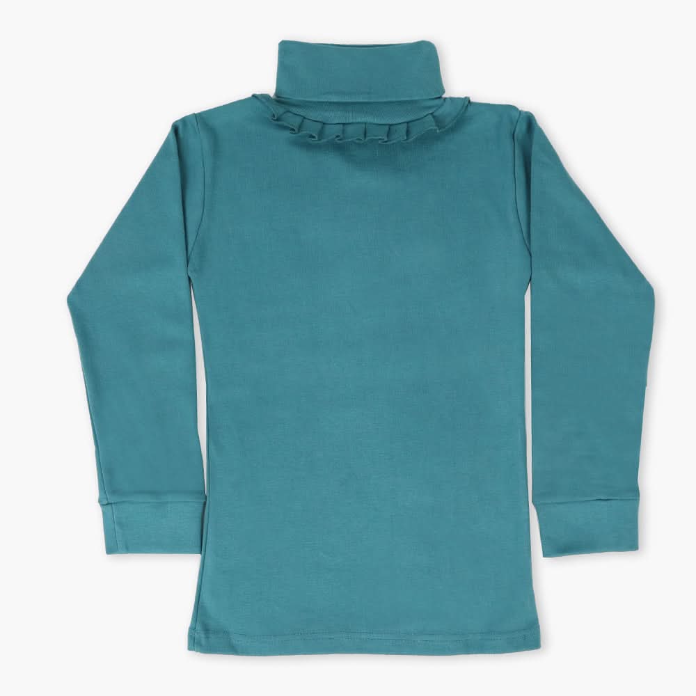 Girls High Neck - Steel Green, Girls High Neck, Chase Value, Chase Value