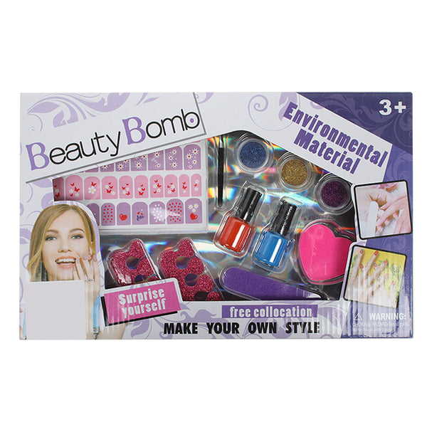 Beauty Nail Art Set For Girls - Multi Color
