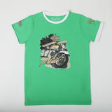Boys Printed Half Sleeves T-Shirt - Green, Boys T-Shirts, Chase Value, Chase Value