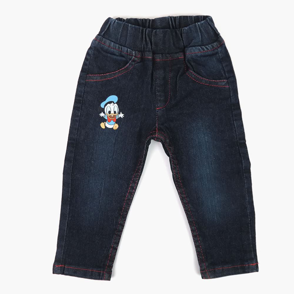 Newborn Girls Denim Pant - Dark Blue, Newborn Girls Shorts Skirts & Pants, Chase Value, Chase Value