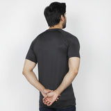 Men's Half Sleeves Round Neck T-Shirt - Black, Men's T-Shirts & Polos, Chase Value, Chase Value