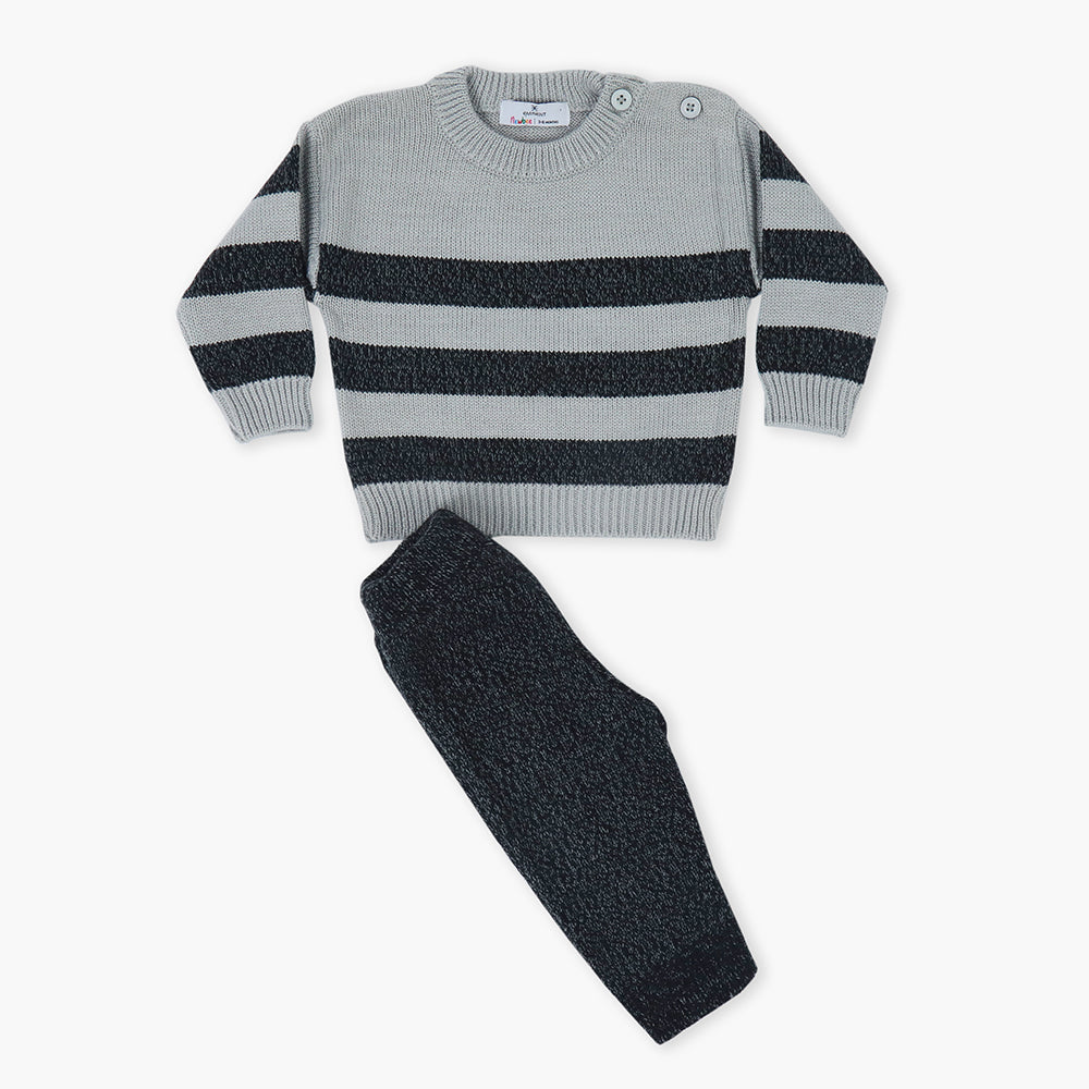 Newborn Boys Sweater Suit - Dark Grey, Newborn Boys Winterwear, Eminent, Chase Value