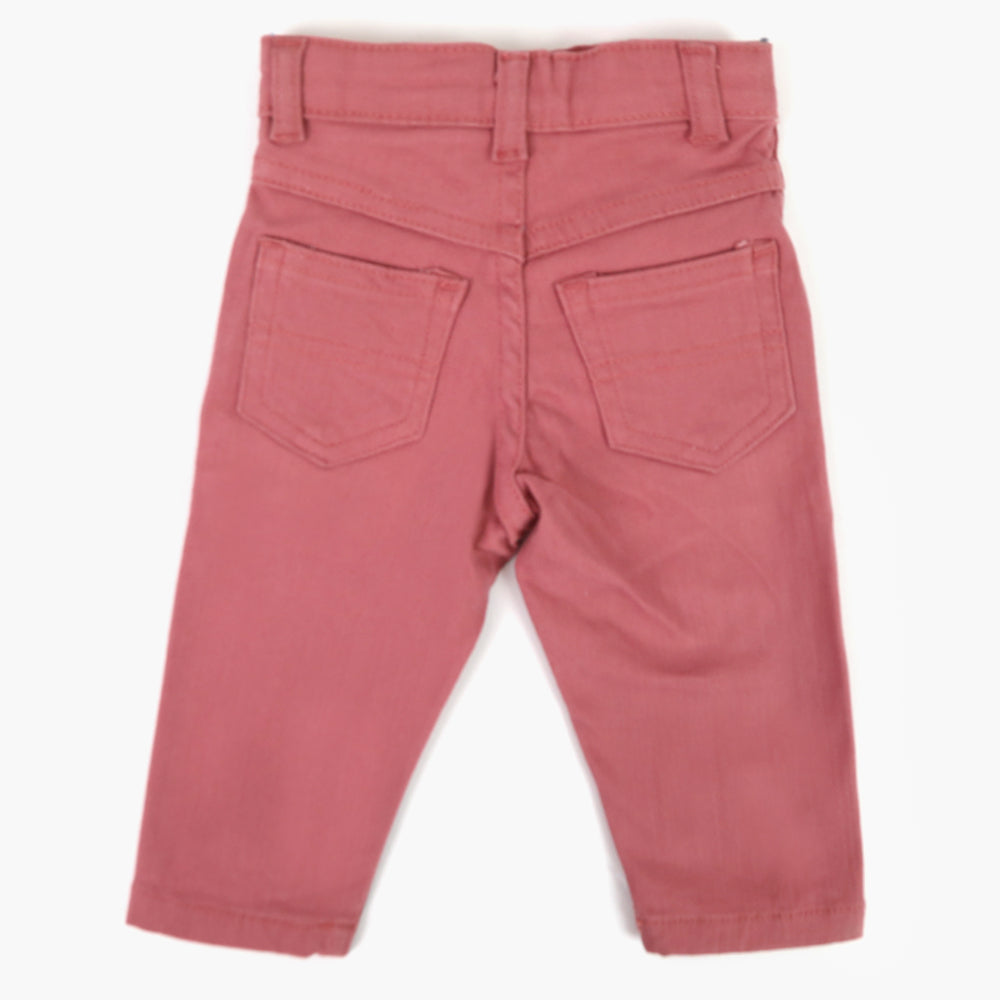 Newborn Girls Cotton Pant - Tea Pink, Newborn Girls Shorts Skirts & Pants, Chase Value, Chase Value