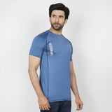 Men's Half Sleeves Round Neck T-Shirt - Blue, Men's T-Shirts & Polos, Chase Value, Chase Value