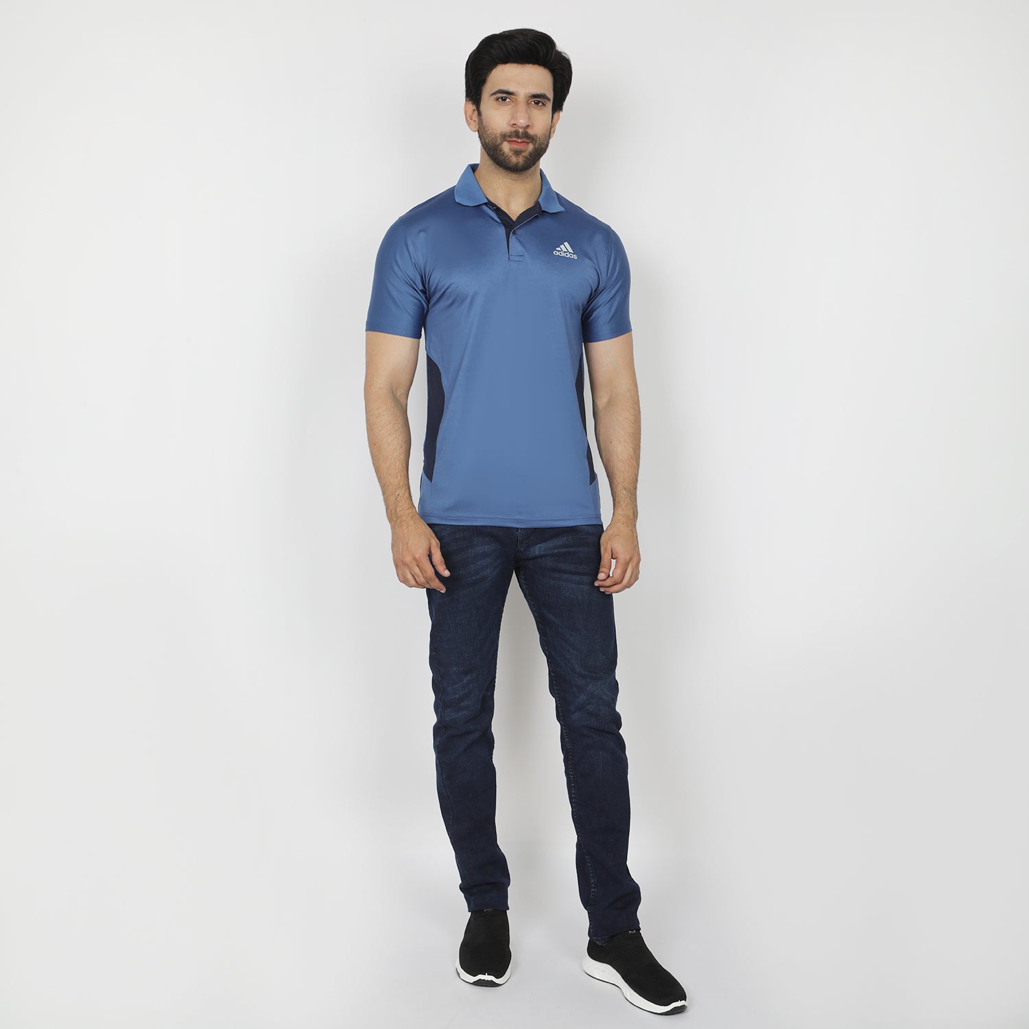 Men's Half Sleeves Polo T-Shirt - Blue, Men's T-Shirts & Polos, Chase Value, Chase Value