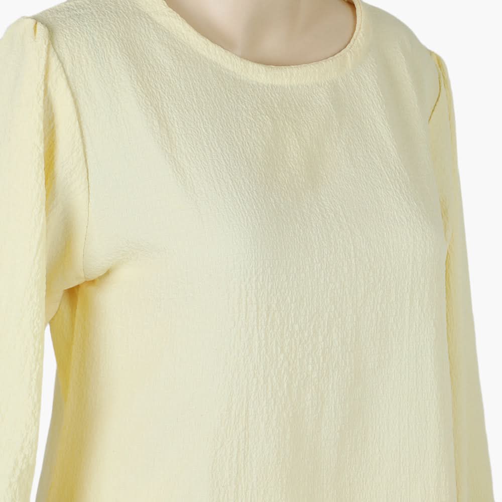 Women's Western 2 Pcs Suit - Yellow, Women Night Suit, Chase Value, Chase Value