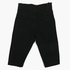 Newborn Girls Cotton Pant - Black