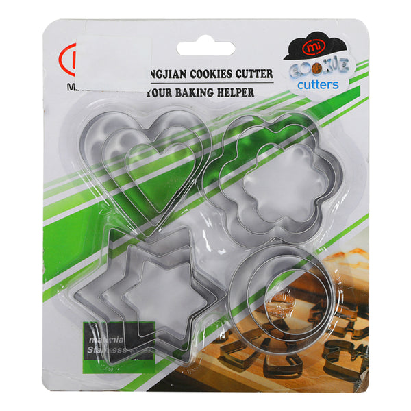 Biscuit Cutter 12Pcs - Silver