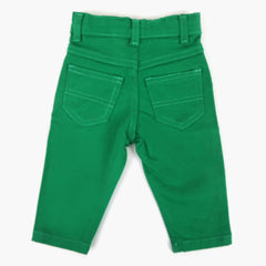 Newborn Girls Cotton Pant - Flag Green