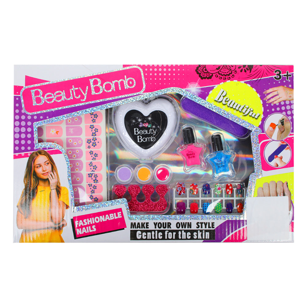 Beauty Nail Art Set For Girls - Multi Color, Kids Cosmetic & Kitchen Sets, Chase Value, Chase Value