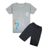 Valuable Boys Half Sleeves Short Suit - Grey, Boys Sets & Suits, Chase Value, Chase Value