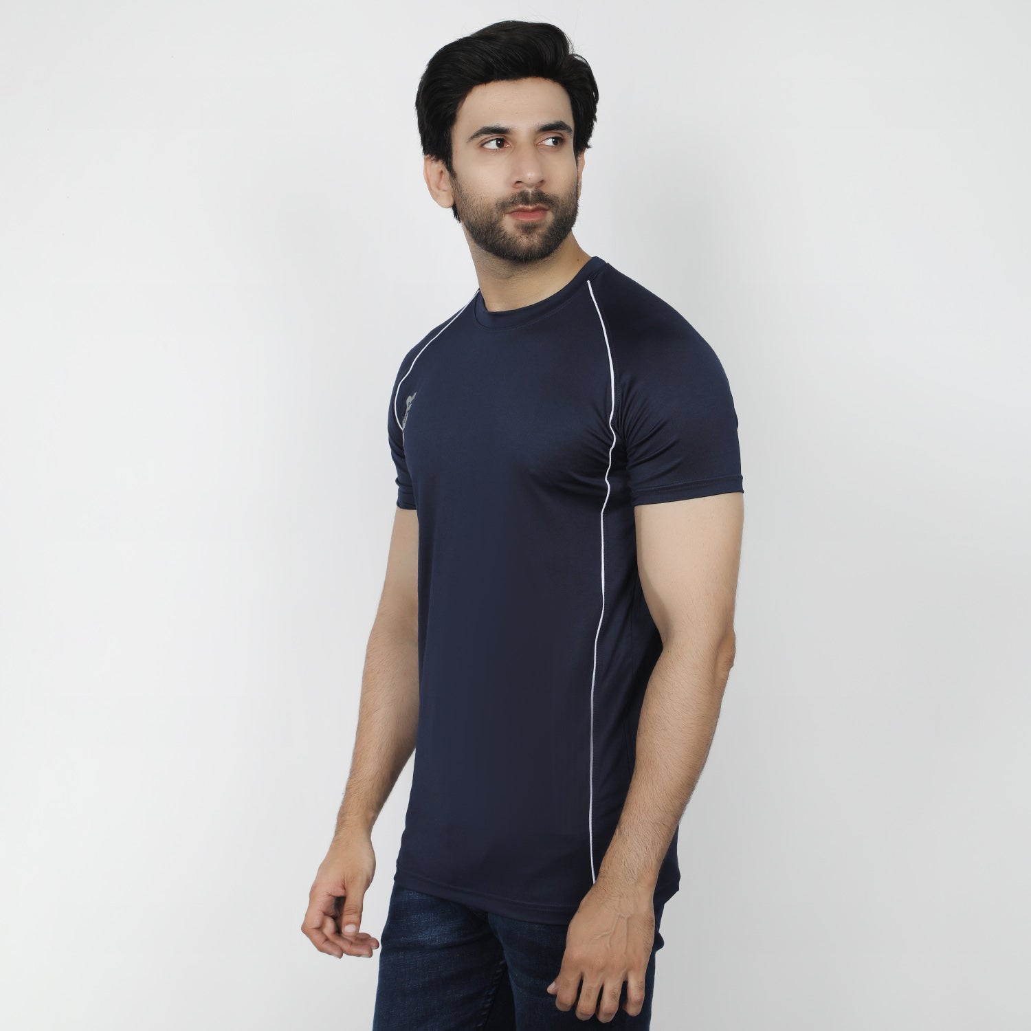 Men's Half Sleeves Round Neck T-Shirt - Navy Blue, Men's T-Shirts & Polos, Chase Value, Chase Value