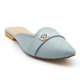 Valuable Women's Backless Pump - Cyan, Women Backless Pumps, Chase Value, Chase Value