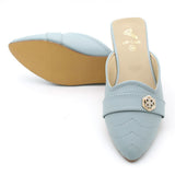 Valuable Women's Backless Pump - Cyan, Women Backless Pumps, Chase Value, Chase Value