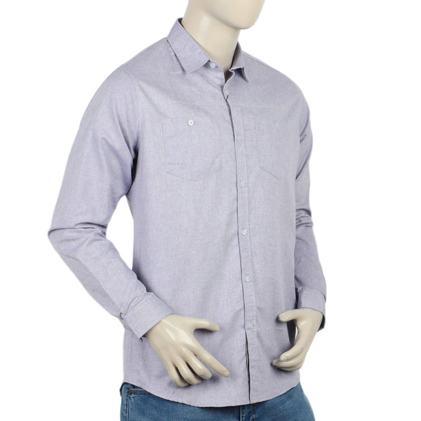 Eminent Men's Casual Chambray Shirt - Grey