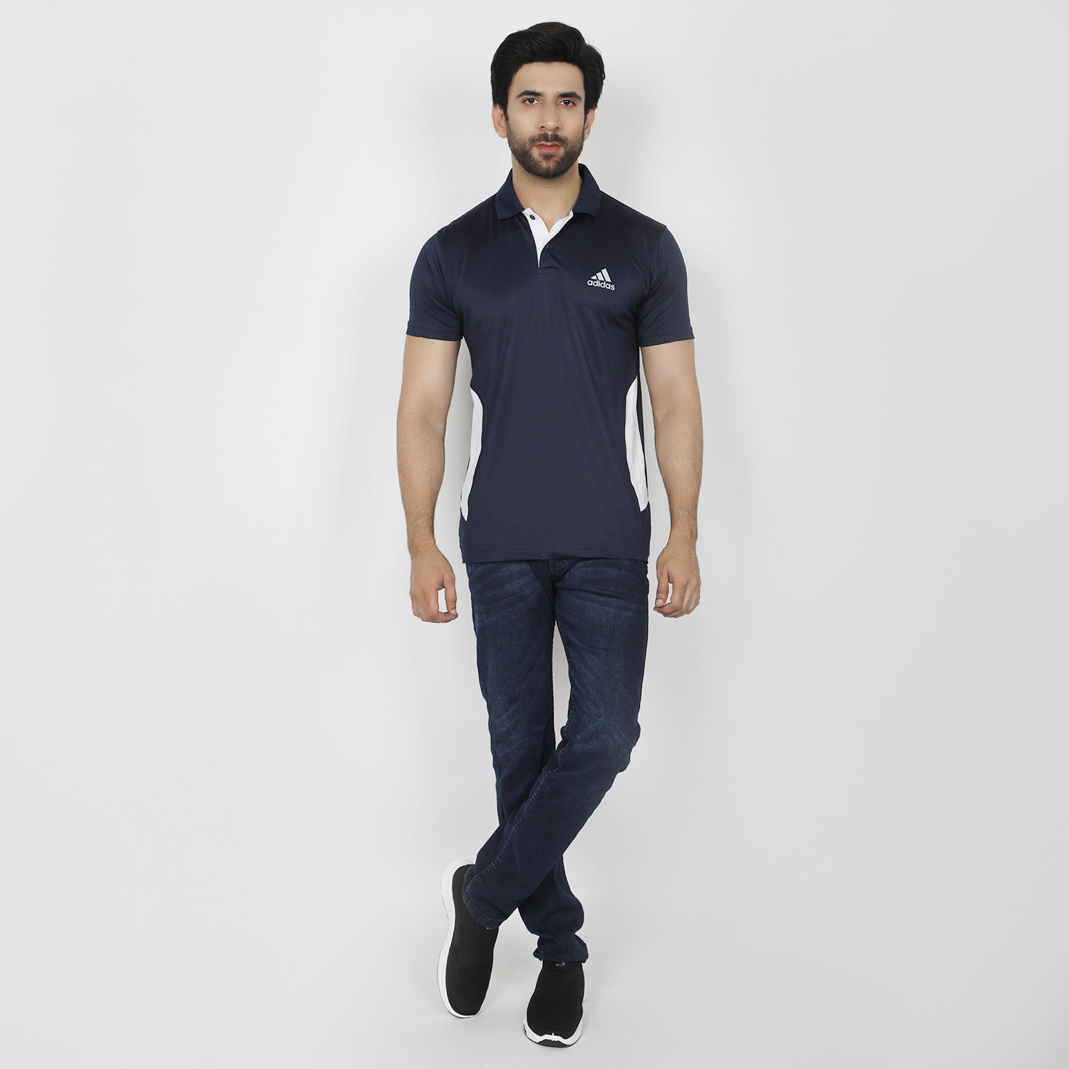 Men's Half Sleeves Polo T-Shirt - Navy Blue, Men's T-Shirts & Polos, Chase Value, Chase Value