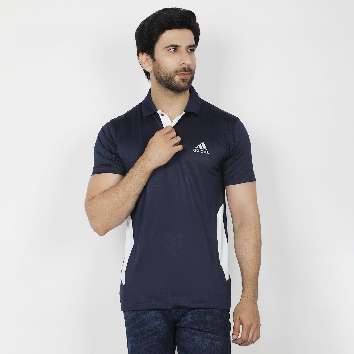 Men's Half Sleeves Polo T-Shirt - Navy Blue, Men's T-Shirts & Polos, Chase Value, Chase Value