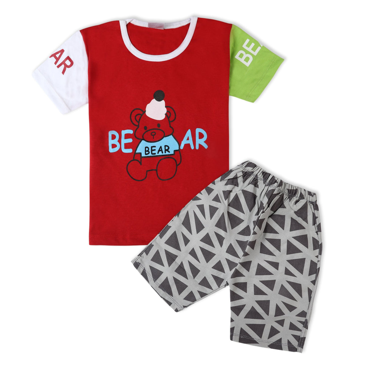 Valuable Boys Half Sleeves Suit - Red, Boys Sets & Suits, Chase Value, Chase Value