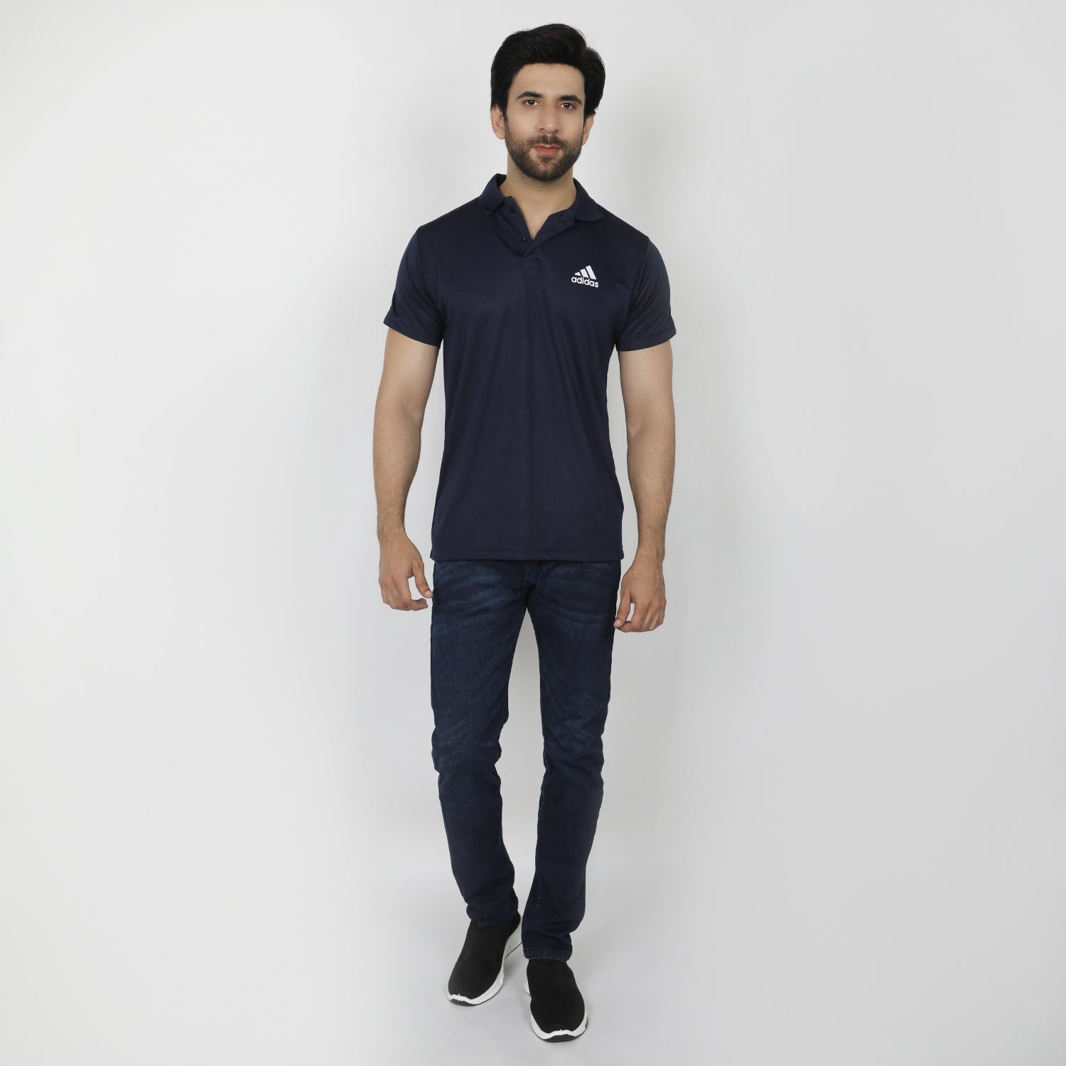 Men's Half Sleeves Polo T-Shirt - Navy Blue, Men's T-Shirts & Polos, Chase Value, Chase Value