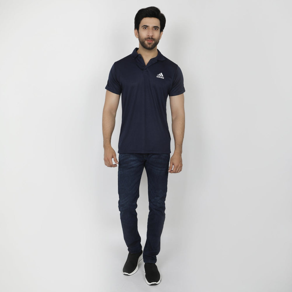 Men's Half Sleeves Polo T-Shirt - Navy Blue, Men's T-Shirts & Polos, Chase Value, Chase Value