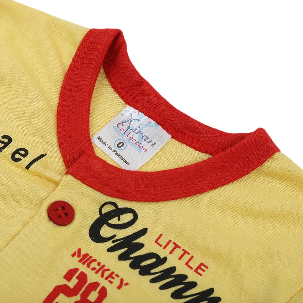Newborn Boys Full Sleeves Suit - Yellow, Newborn Boys Sets & Suits, Chase Value, Chase Value