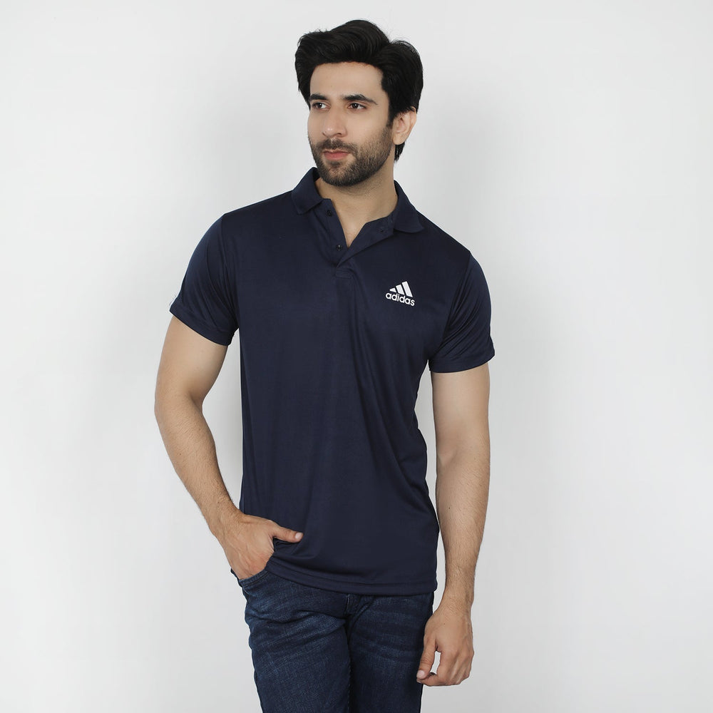 Men's Half Sleeves Polo T-Shirt - Navy Blue, Men's T-Shirts & Polos, Chase Value, Chase Value