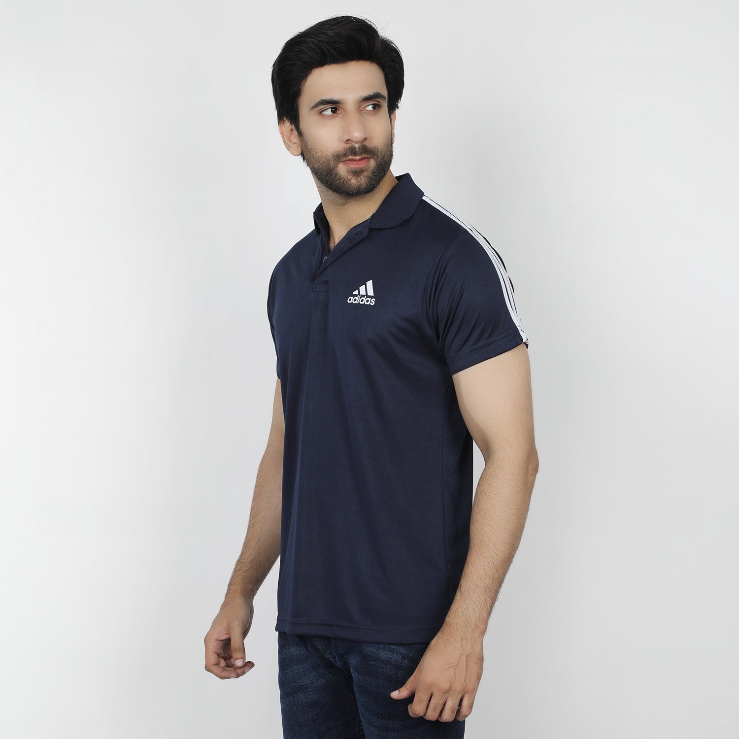 Men's Half Sleeves Polo T-Shirt - Navy Blue, Men's T-Shirts & Polos, Chase Value, Chase Value