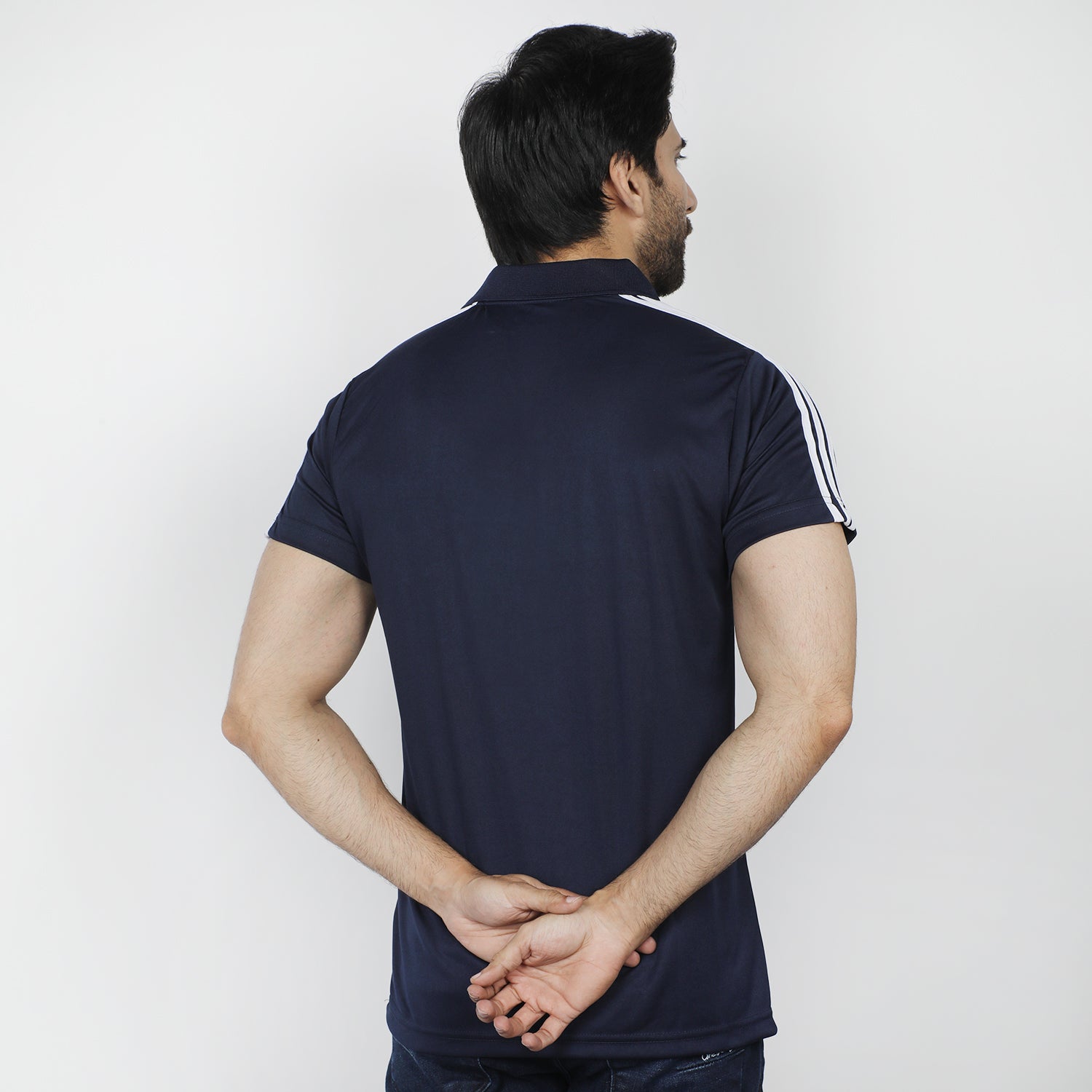 Men's Half Sleeves Polo T-Shirt - Navy Blue, Men's T-Shirts & Polos, Chase Value, Chase Value