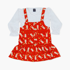 Girls Frock - Orange, Girls Frocks, Chase Value, Chase Value