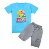 Valuable Boys Half Sleeves Short Suit - Blue, Boys Sets & Suits, Chase Value, Chase Value